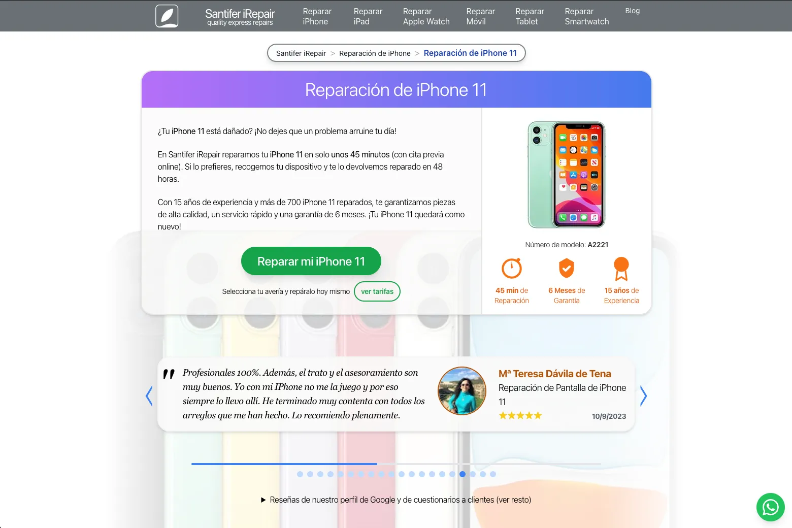 Repair landing generated from Airtable